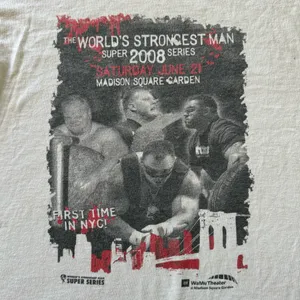 Vintage Y2K “World Strongest Man” Baby Tee thumbnail 3