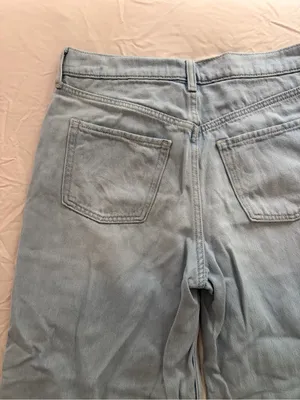 Old Navy Light Blue Relaxed Wide-Leg Jeans thumbnail 7