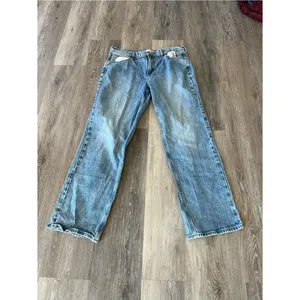 PacSun Jordyn Low Rise Straight Jeans Size 30 Light Wash Y2K Stretch Denim Blue thumbnail 4