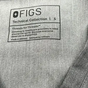 Figs Casma 3 pocket graphite v neck scrubs top small thumbnail 7