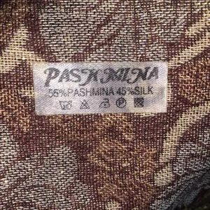 Women's Woven Reversible Floral Pashmina Wool Silk Shawl Wrap Scarf thumbnail 3