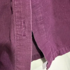 Vtg April Cornell Top Button Up Corduroy Burgundy Purple Embroidered M Cottage thumbnail 6