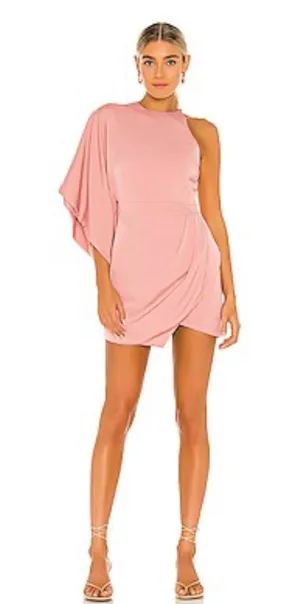 x REVOLVE Lexa Dress in Rose Michael Costello thumbnail 1