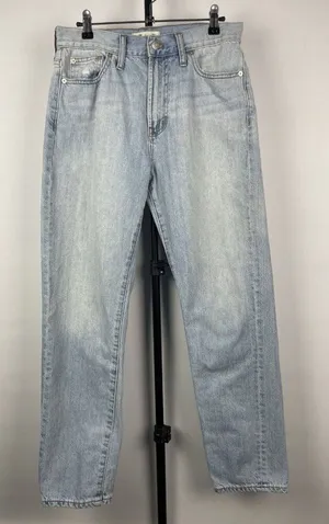 Madewell‎ Light Blue Wash The Perfect Summer Straight Leg Denim Jean Size 28 thumbnail 1