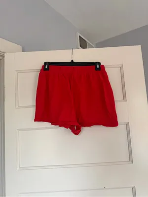 Wild Fable Red 100% Cotton Lounge Shorts thumbnail 2