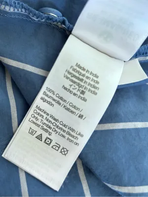J.Crew Patch Pocket 100% Cotton Poplin Shirt Dress Blue & White Stripe Size 4 thumbnail 4