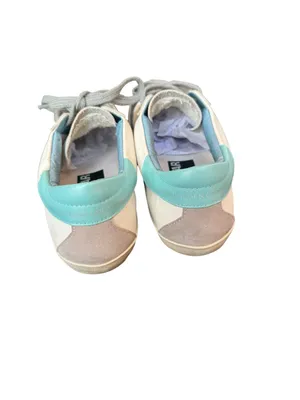Golden Goose Women's Super-Star with suede star and blue heel tab 40 thumbnail 2