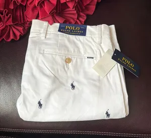 NWT Polo Ralph Lauren All Over Pony Classic Fit 9" White Blue Short SZ 33W/34W thumbnail 1