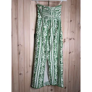 NWT Lulus Brigita Green Floral Strapless Column Midi Dress Resort Cruise Size XS thumbnail 5