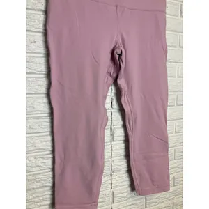 Lululemon double layer align cropped leggings pink purple women's size 14‎ thumbnail 2