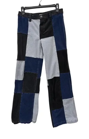 PacSun Patchwork Corduroy Pants Y2K Indie Funky Colorblock Straight W29 (8) thumbnail 1