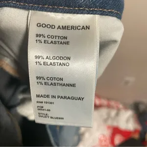 Good American Good Vintage High Rise Distressed Straight Leg Jeans- Size 0 (25) thumbnail 8