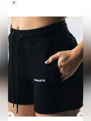 $50 NWT alphalete women's Essential Core Activewear Shorts in dusty purple M thumbnail 4