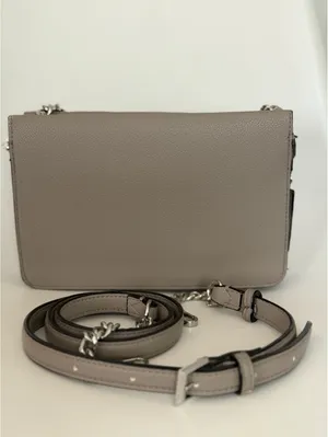 Victoria Secret gray quilted crossbody bag thumbnail 7