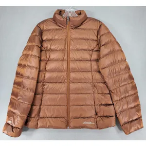 Eddie Bauer Womens L Brown‎ Bronze EB650 Down Puffer Ski Snow Insulated Outdoor thumbnail 1
