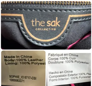 The Sak black leather embossed crossbody tote thumbnail 17
