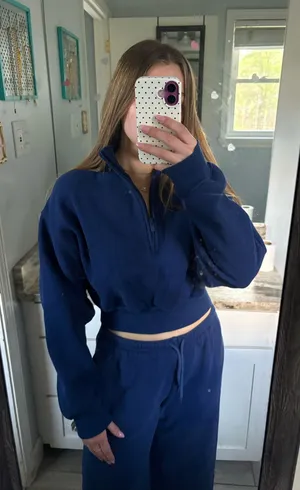 Cropped Quarter-Zip Aritzia Fleece thumbnail 1