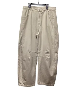 Rae Mode cotton twill barrel ankle pants Tan size Large thumbnail 4