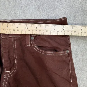 Aeropostale Jeans Flare Womens 2R Low Rise Brown Y2K Boho Indie Western Twee thumbnail 8