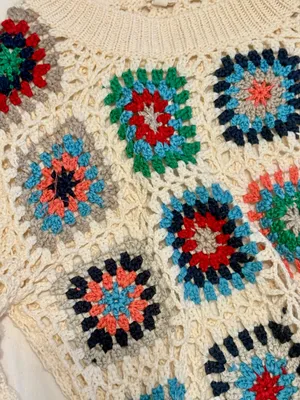 Debut Long sleeve crochet top thumbnail 2