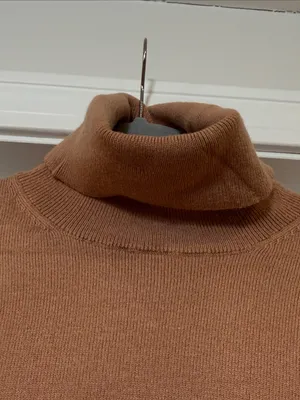Ann Taylor Classic Women’s Turtleneck Sweater - Camel thumbnail 3