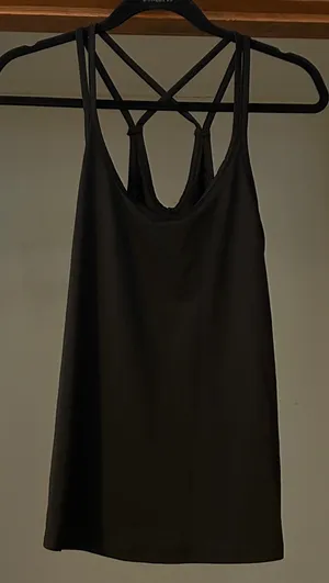 Old Navy black Strappy Athletic Top, Medium thumbnail 1
