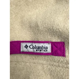 Columbia fleece vest cream and purple women's medium thumbnail 4
