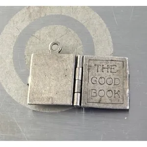 Antaya Vintage 925 Sterling Silver Lord'S Prayer Bible The Good Book-2.55 Grams thumbnail 2