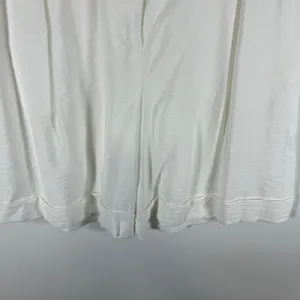 Maeve by Anthropologie‎ White Pleated Cuffed High Rise Shorts 6 Coastal Grandma thumbnail 4