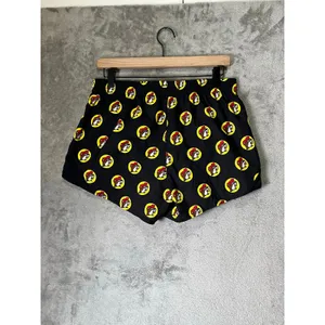 Bucees Black Logo Print Running Shorts Medium Athletic Dolphin Hem Novelty thumbnail 3