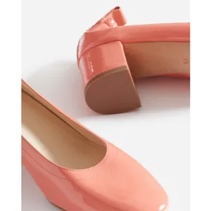 Everlane‎ The Day Heel Peach Coral Patent Leather Womens Size 6 thumbnail 4