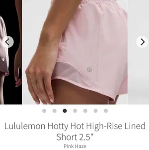 Lululemon Hotty Hot High-Rise Shorts 2.5” Pink Haze Size 4 thumbnail 7