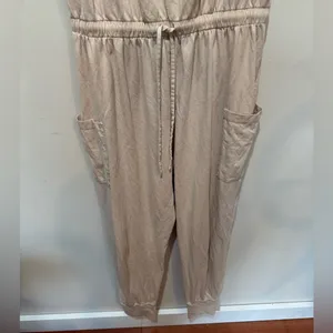 Eberjey Brie Cargo Sleeveless Jumpsuit in Antique Rose Sz‎ M thumbnail 6