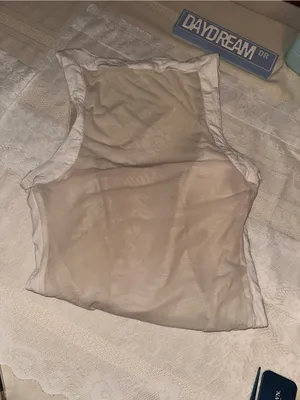 Free People Ivory/Taupe Sheer Back Panel Bodysuit thumbnail 3