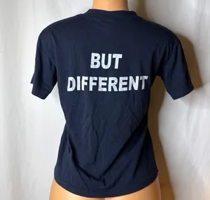 Navy blue graphic print t shirt thumbnail 2