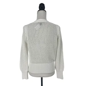 REPEAT White Perforated Drawstring Sweater‎ Size XXS thumbnail 10