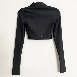 Alo Yoga Airlift Winter Warm Mesh Ski Time Long Sleeve Black XS thumbnail 5