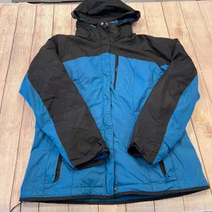 Columbia Interchange 3-in-1 Jacket Womens Large Blue Black Fleece Liner XL7628 thumbnail 1