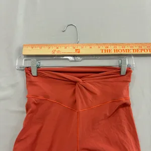 OFFLINE by Aerie RealMe Xtra Flare Leggings Coral Orange Crossover Twist M Short thumbnail 9