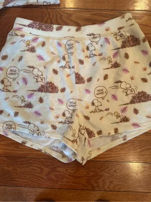American Eagle x Peanuts Snoopy Fall Autumn Plush Lounge PJ Set Size XS SOLD OUT thumbnail 5