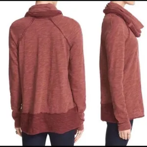 Free People‎ Beach two body rust cocoon cowl neck tunic top XS thumbnail 3