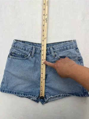 Polo Jean Ralph Lauren Women’s Vintage Distressed Hem Denim Mom Shorts Size 8 thumbnail 12