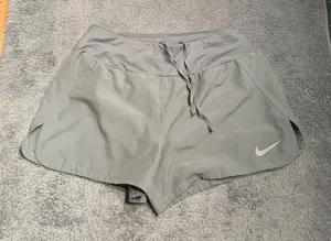 Nike dri-fit Women's Gray Athletic Shorts small thumbnail 1