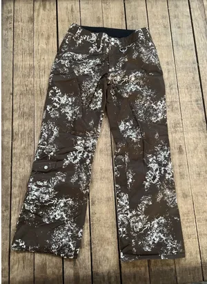 Nils Women's Insulated Ski Snowboard Pants Small Brown Snap Pockets thumbnail 1