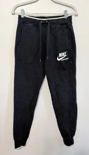Nike Women’s Joggers Size XS Black Cotton Sweatpants thumbnail 1
