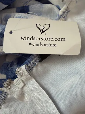 Blue Floral Midi Slip Dress thumbnail 9