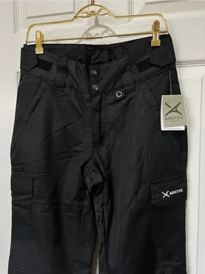 Arctix Ski Snow Cargo Pants Women's Small Black Ankle Zip Insulated Snowboarding thumbnail 4