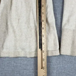 Gap Sweater Womens S Beige Cashmere Blend V Neck Knit Pullover Long Sleeve thumbnail 6