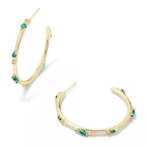 Kendra Scott Meredith Metals Gold Hoop Earrings thumbnail 2