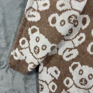 Vintage Needles & Yarn Teddy Bear Fluffy Knit Sweater thumbnail 5